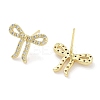 Brass Cubic Zirconia Stud Earrings for Women EJEW-S217-B04-2