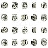 100Pcs 10 Styles Tibetan Style Alloy European Beads FIND-CJ0003-72-9