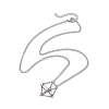 Non-Tarnish 3Pcs 3 Sizes Stainless Steel Macrame Pouch Empty Stone Holder for Necklace Makings NJEW-JN04821-5