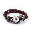Leather Snap Bracelet Making X-AJEW-R022-10-2
