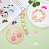 15Pcs 15 Colors Lotus Food Grade Eco-Friendly Silicone Beads SIL-DC0001-24-4