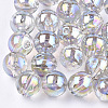 Transparent Plastic Beads OACR-S026-8mm-16-1