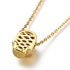 Brass Micro Pave Cubic Zirconia Pendant Necklaces NJEW-A127-05G-3