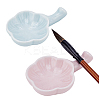 2Pcs 2 Colors Ceramic Brush Holder DIY-PH0023-06-7