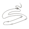 304 Stainless Steel Link Chain Necklaces for Women Men NJEW-K292-01K-P-4