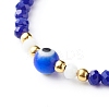 Adjustable Nylon Thread Braided Bead Bracelets Set BJEW-JB06440-9
