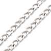 304 Stainless Steel Cross Tassel Pendant Chain Necklaces NJEW-JN05833-5