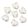 Mocha Fluorescent(MI) Heart Sew on Rhinestone GGLA-C001-01A-P05-1