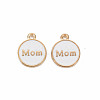 Mother's Day Alloy Enamel Charms ENAM-T016-11E-RS-2