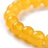 Dyed Natural Jade Beads Stretch Bracelets BJEW-J183-B-02-2