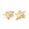 Rack Plating Brass Micro Pave Cubic Zirconia Pendants ZIRC-M120-12G-2