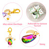 Teardrop Glass Pendant Decoration PALLOY-TAC0128-4