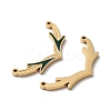 Ion Plating(IP) 304 Stainless Steel Enamel Pendants STAS-M340-03G-2