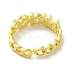 Brass Micro Pave Cubic Zirconia Rings for Women RJEW-E295-24G-3