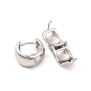 Brass Hoop Earrings for Women EJEW-U015-23P-02-2