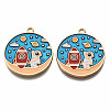 Alloy Enamel Pendants ENAM-T011-98-NR-2