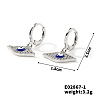 Hip-hop Fashion Copper & Micro Zirconia Hoop Earrings for Women BR3298-3-1