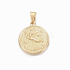 Real 18K Gold Plated 304 Stainless Steel Pendants LS-STAS-H372-01L-1