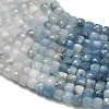 Gradient Color Natural Devil Blue Aquamarine Beads Strands G-NH0072-C01-02-5