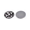 Printed Tartan Acrylic Pendants X-OACR-T028-12-1