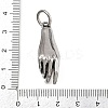 316 Surgical Stainless Steel with Cubic Zirconia Pendants STAS-Z165-08AS-02-3