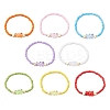 8Pcs 8 Colors Glass Seed Beads Stretch Bracelet Sets BJEW-JB11234-2