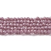 Glass Imitation Jade Beads Strands GLAA-H021-02-05-2
