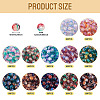 12 Colors Crackle Glass Beads CCG-TA0002-05B-4