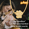 Paw Print Urn Ashes Necklace NJEW-WH0024-01G-6