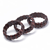 Natural Tiger Eye Beaded Stretch Bracelets BJEW-S137-08-2