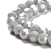 Electroplate Opaque Glass Beads Strands LS-EGLA-A035-P6mm-A22-3