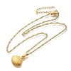 Summer Beach 304 Stainless Steel Pendant Rope Chain Necklaces for Women LS-STAS-Z108-01G-02-4