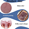 10 Yards Lucency Polyester Pleated Lace Trim OCOR-GF0004-74H-5