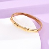 304 Stainless Steel Bangles BJEW-G749-07G-1
