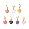 Alloy Enamel Pendant Decorations HJEW-JM03896-2