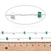 Handmade Brass & Glass Bead Chains CHC-L051-07S-04-2