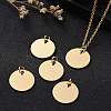 Ion Plating(IP) 304 Stainless Steel Pendants STAS-I311-21G-7