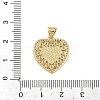 Brass Micro Pave Cubic Zirconia Pendants KK-P323-11D-G02-3