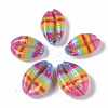 Printed Natural Cowrie Shell Beads SSHEL-R047-01-A06-2