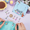 16Pcs 8 Style Ice Cream & Cake Handmade Polymer Clay Imitation Food Pendant Stitch Markers HJEW-NB00031-3