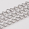304 Stainless Steel Twisted Chains Y-CHS-A003K-0.6mm-1