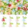 50Pcs Transparent Acrylic Pendants PALLOY-FS00043-03-1