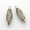 Hollow Tibetan Style Alloy Sports Goods Pendants PALLOY-J416-10AS-1