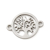 201 Stainless Steel Laser Cut Connector Charms STAS-R133-02P-07-1