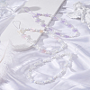 3Pcs 3 Colors Resin Beaded Chain Mobile Straps AJEW-LP0001-16-3