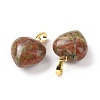 Natural Unakite Pendants G-I311-A29-G-2