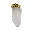 Natural Quartz Crystal Pointed Pendants STAS-K273-03G-05-1