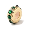 Brass Micro Pave Cubic Zirconia Beads LS-KK-K361-03C-G-3