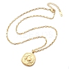 304 Stainless Steel Constellation Pendant Necklaces NJEW-K392-01G-04-5