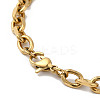 Ion Plating(IP) 304 Stainless Steel Cable Chain Necklaces X-NJEW-Z024-02G-3